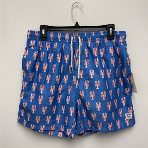 The Endless Summer Lobster Print Swim Trunks